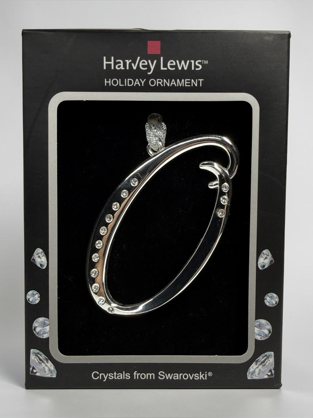 Harvey Lewis‎ Holiday Monogram Ornament With Swarovski Crystal Elements - "O"